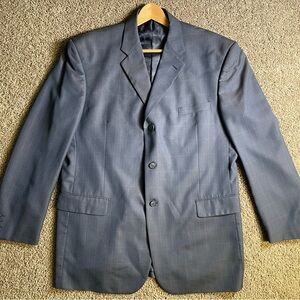 Phat Farm Premium 46L men’s blazer sports coat navy business office‎ jacket